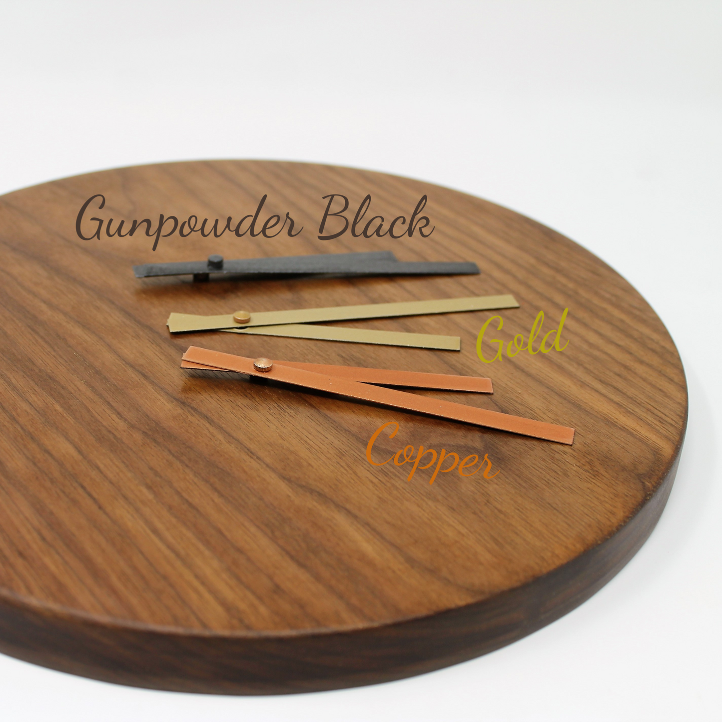 American Black Walnut Wall Clock With Engraved Numerals— Rich, Minimalist Form