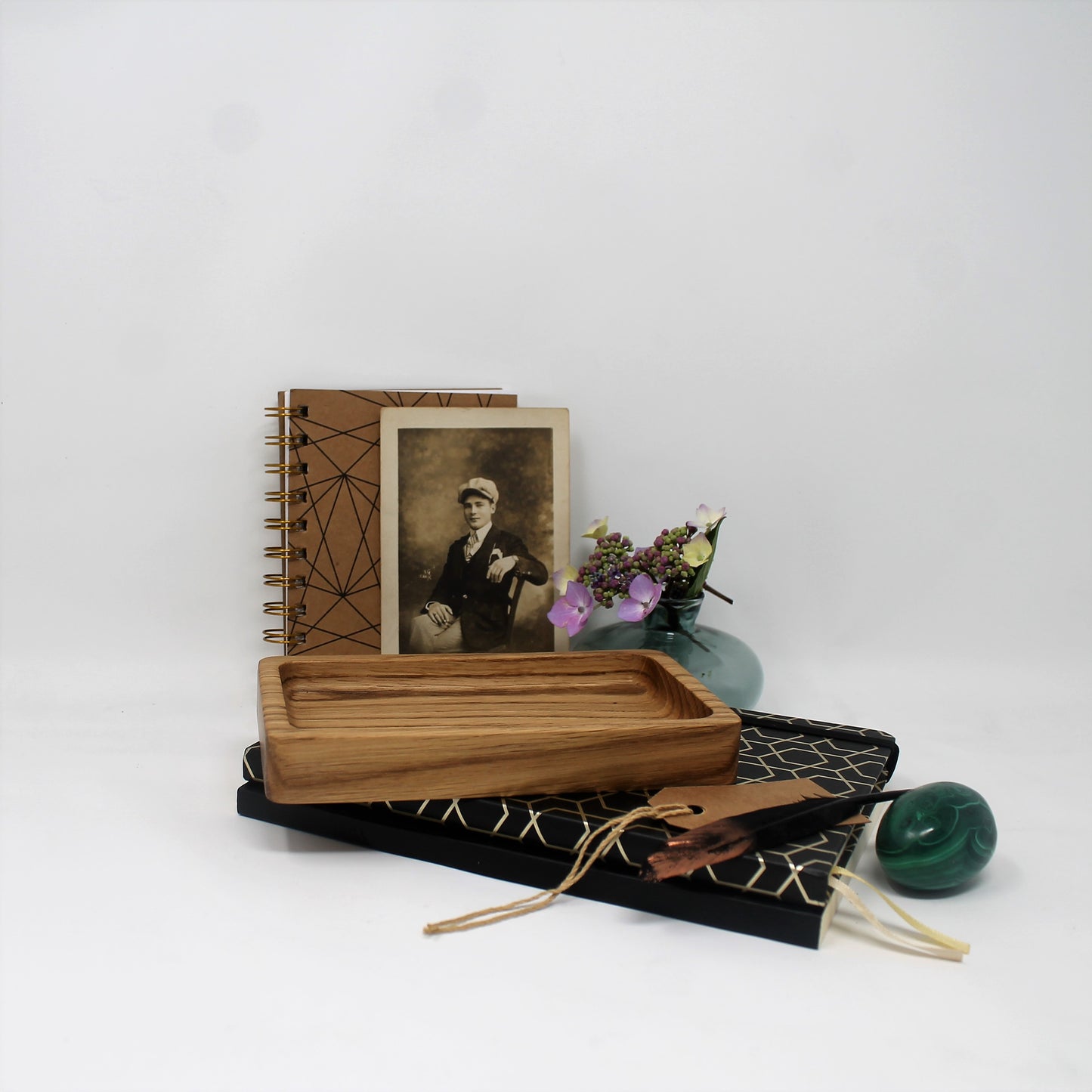Star Sign Birthday Gift Small Oak Tray with Astrological Zodia Sign