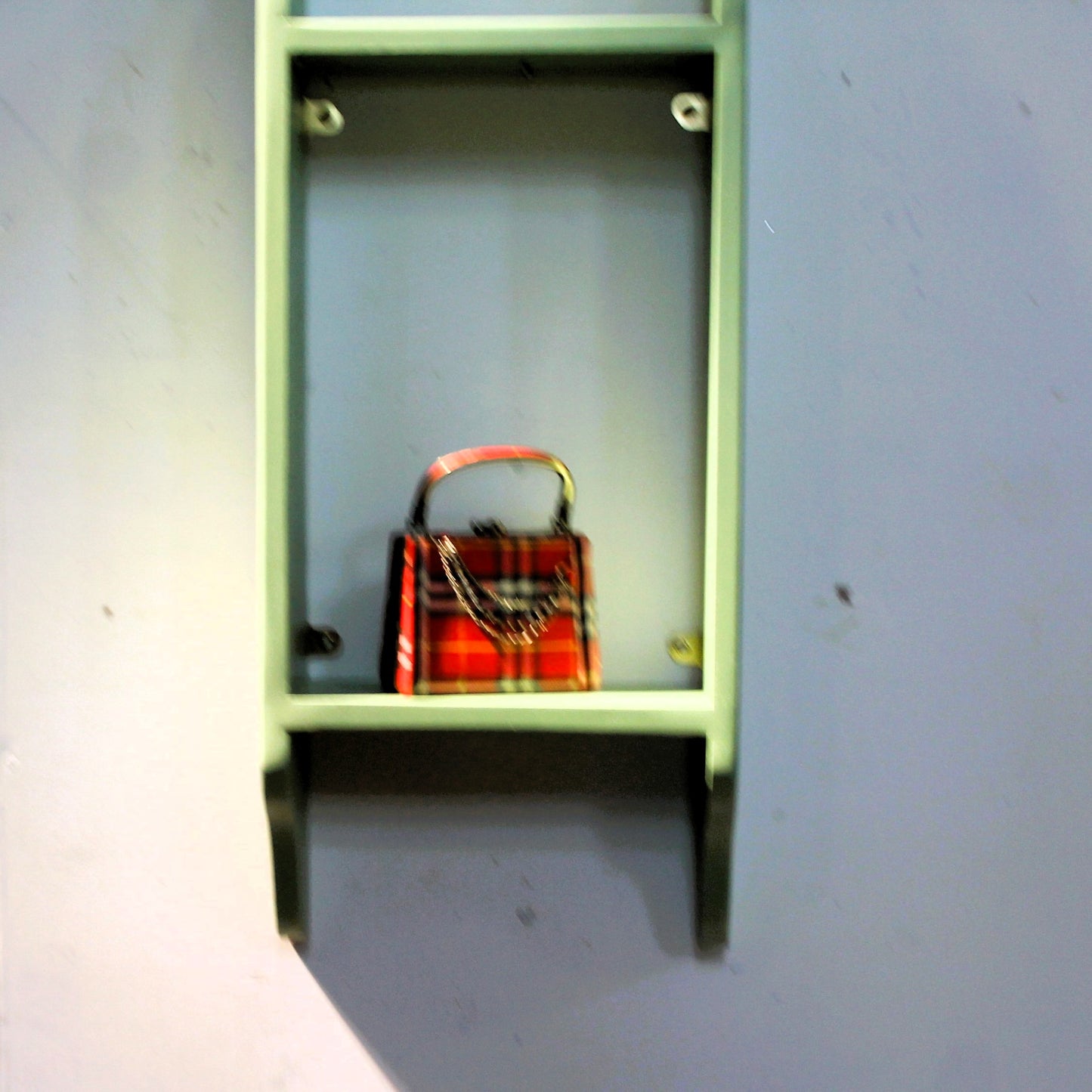 ADORA 2 SMALL Two-Tier Decorative Shelf — Framed Design, Ideal for Taller Objects
