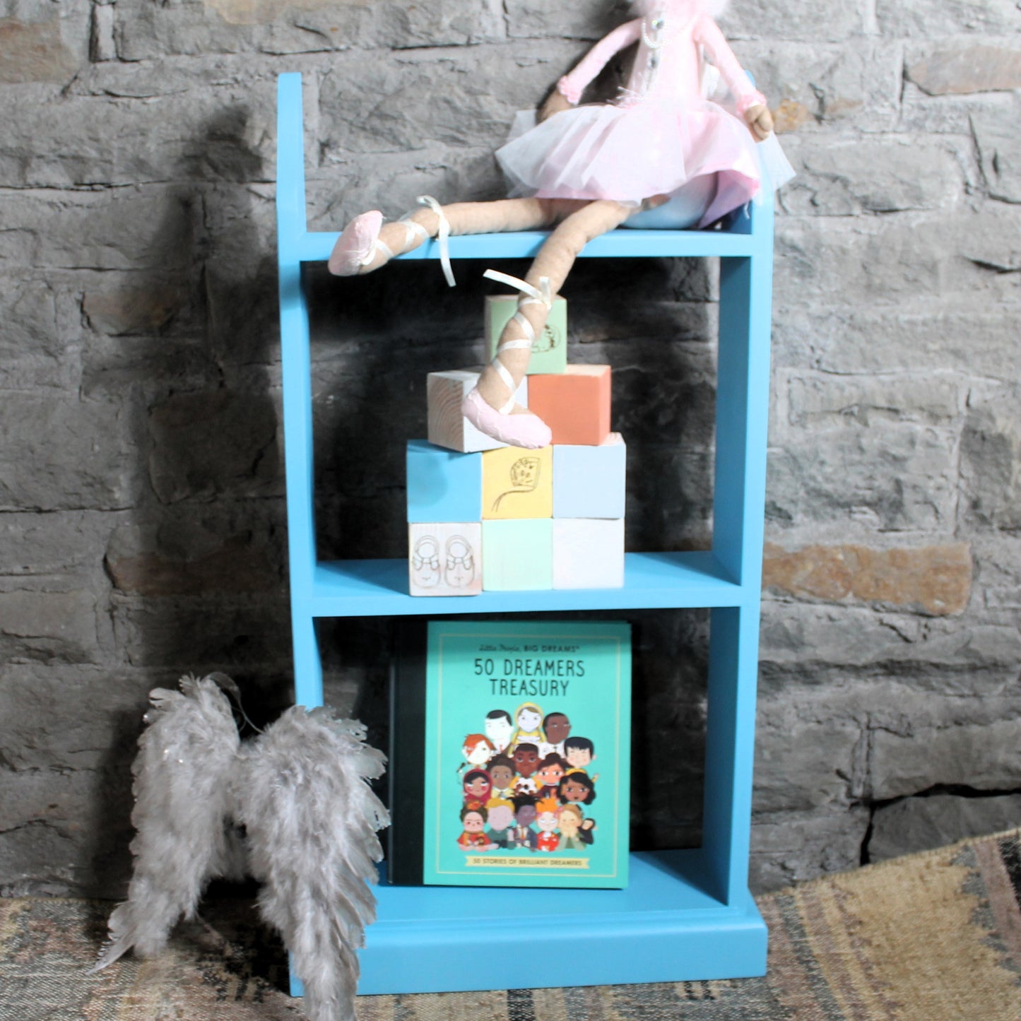 ADORA FS SMALL Classic Pine Bookcase — Handmade, Ready-Assembled, and Beautifully Painted