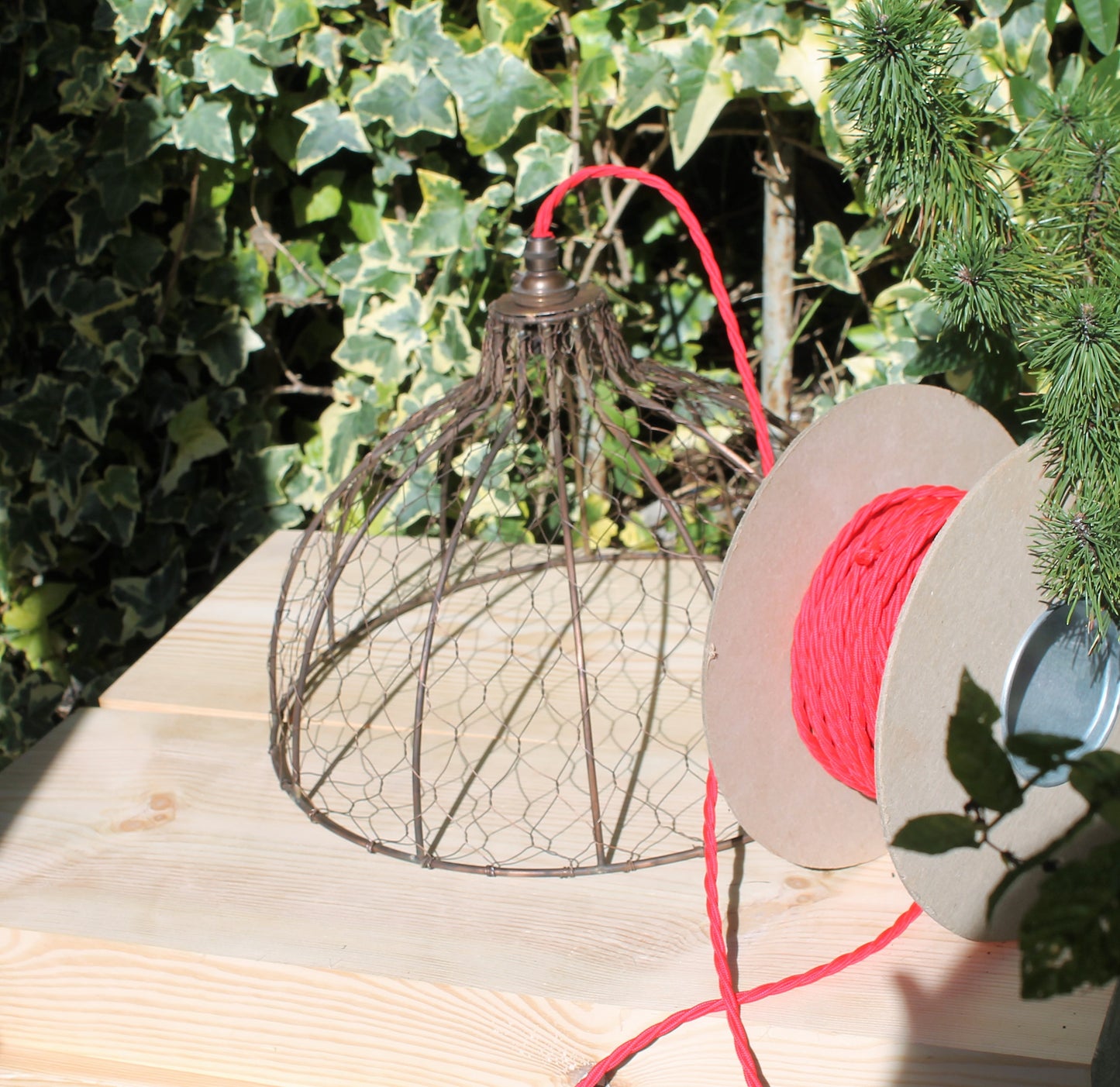 Copper Nest: Cppper Finish Industrial Lampshade with a Rustic Twist