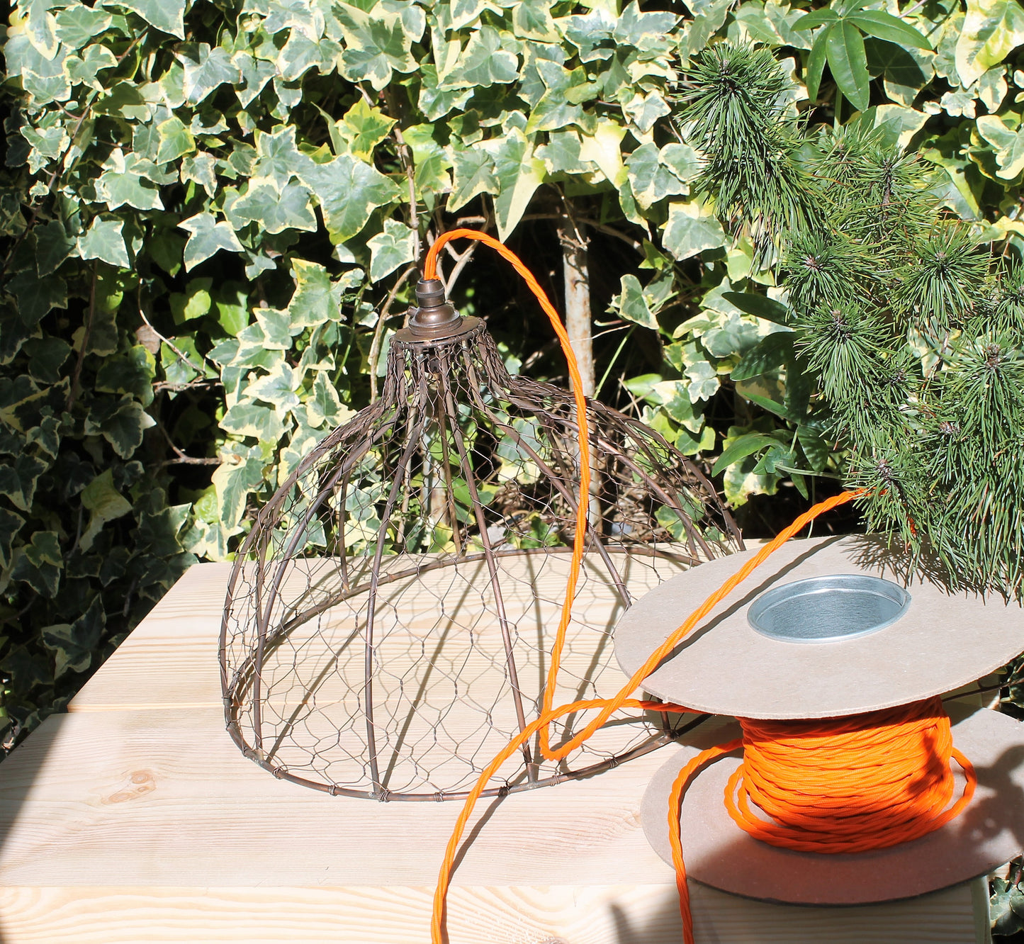 Copper Nest: Cppper Finish Industrial Lampshade with a Rustic Twist