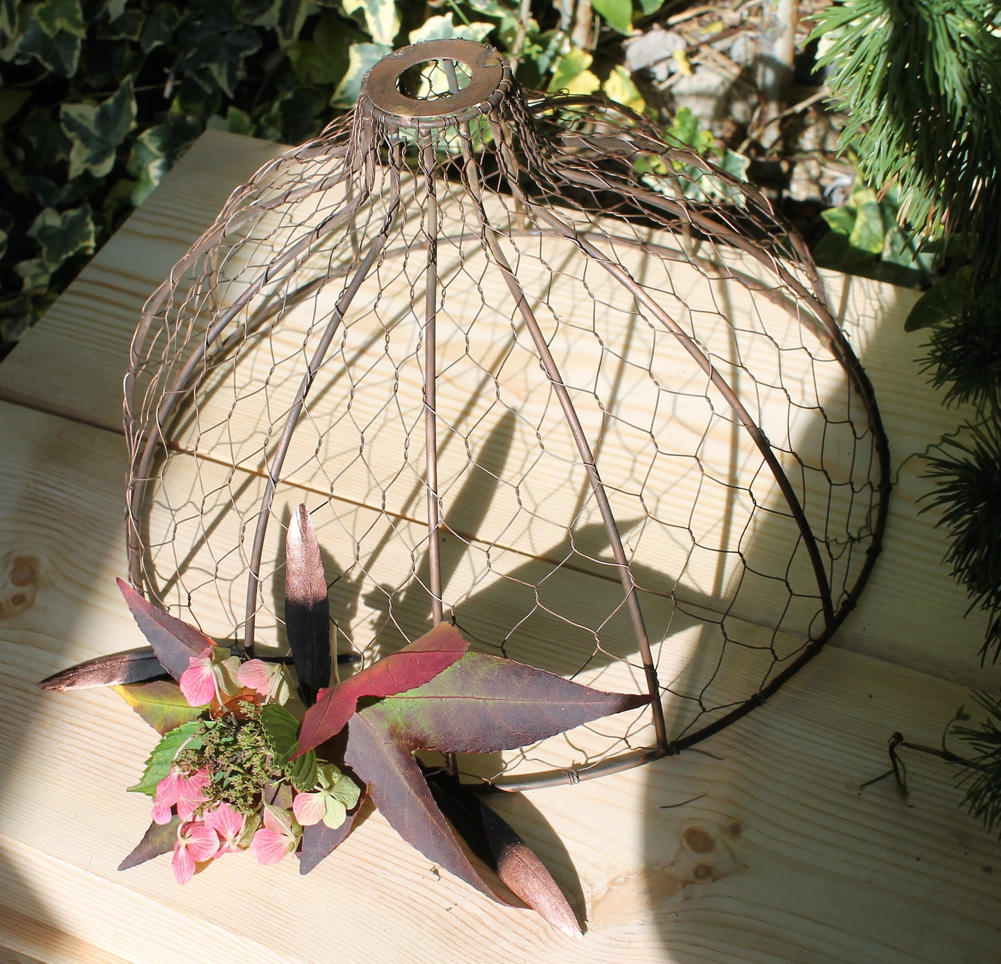 Copper Nest: Cppper Finish Industrial Lampshade with a Rustic Twist