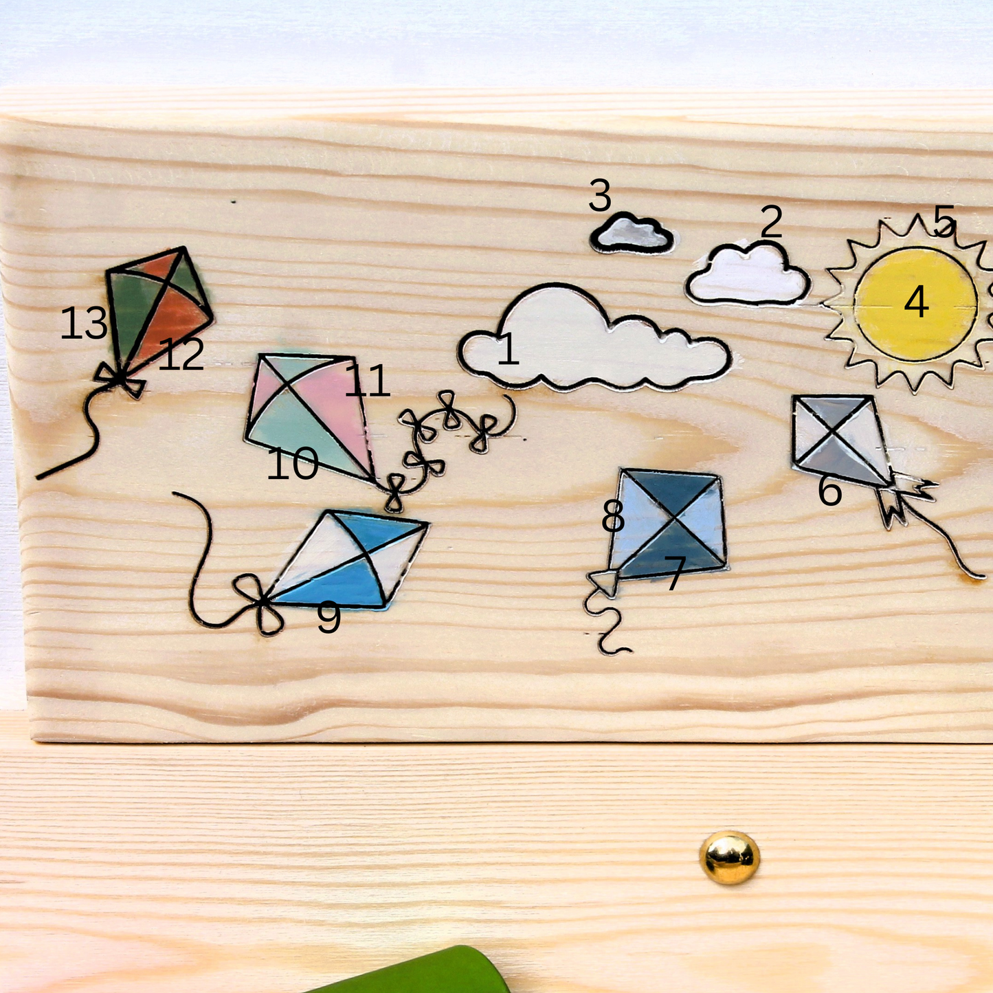 Personalised Wooden Book Ledge Shelf for Kids – Custom Engraved Reading Nook Display