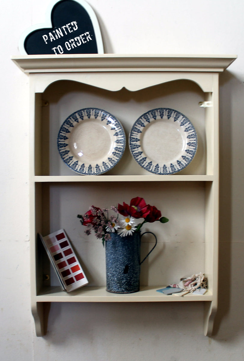 Shabby chic wall discount shelf unit