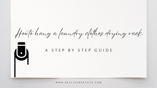 How To Hang A Laundry Clothes Drying Rack