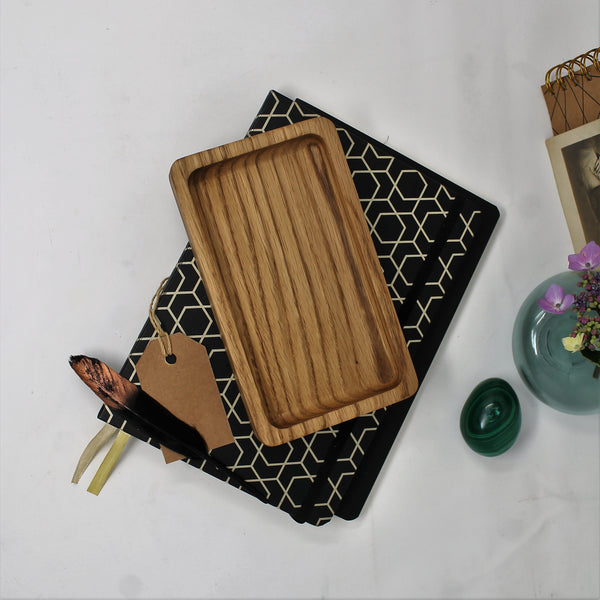 Solid Oak Catchall Trinket Tray