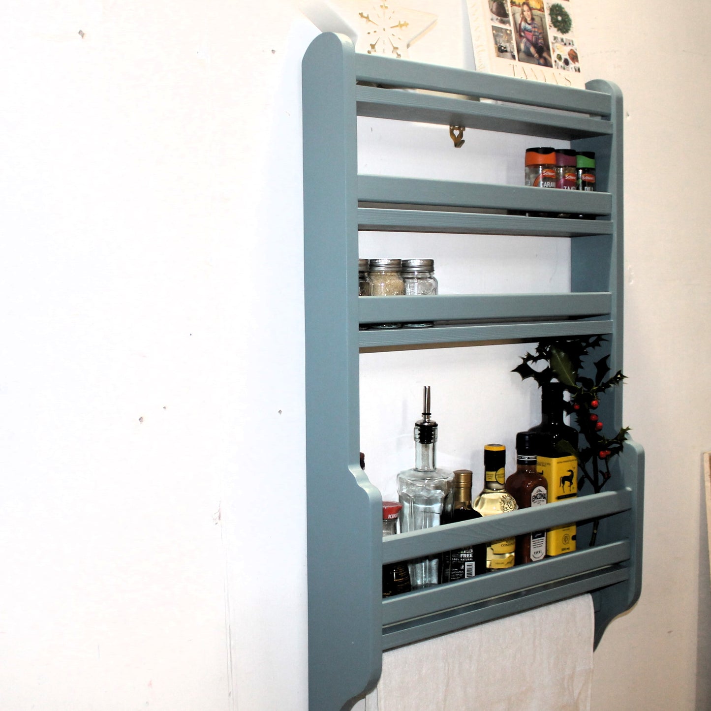 Spice Rack Larder Door Kitchen Shelf
