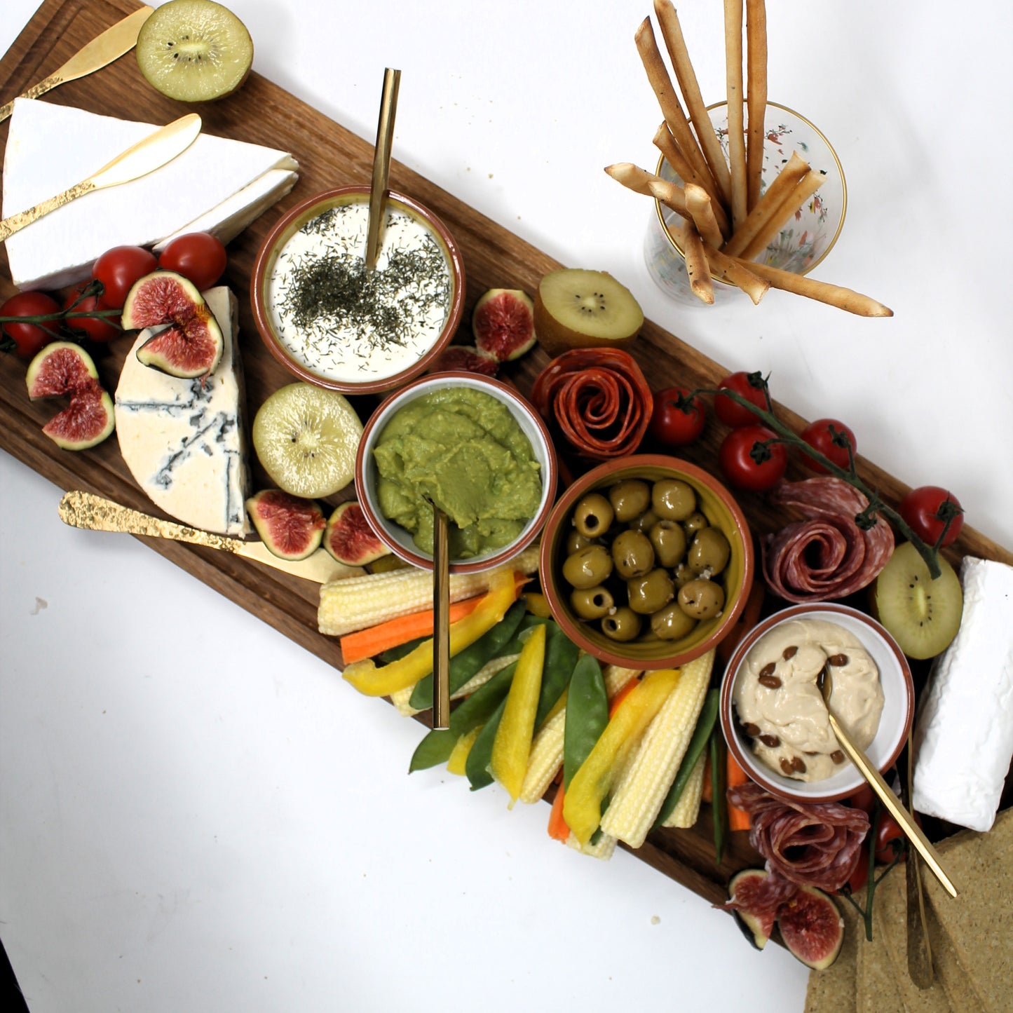 Solid  Oak Charcuterie Serving  Board With Handles