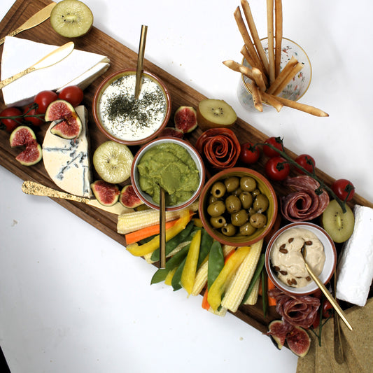 Solid Oak Charcuterie Board with Handles — A Centrepiece for Gathering