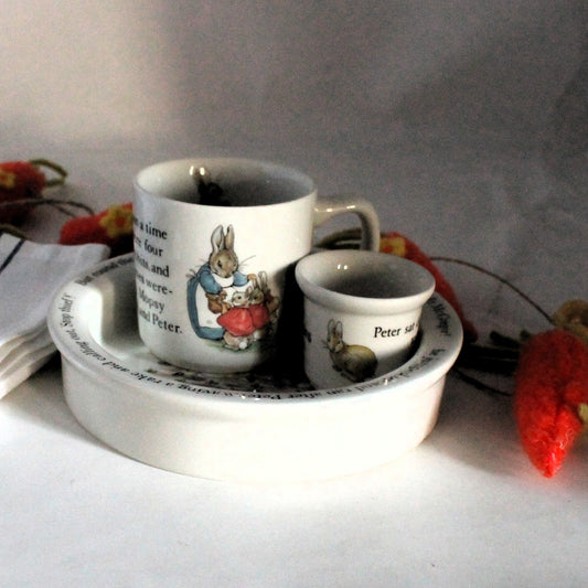 Wedgewood Beatrix Potter set on white background