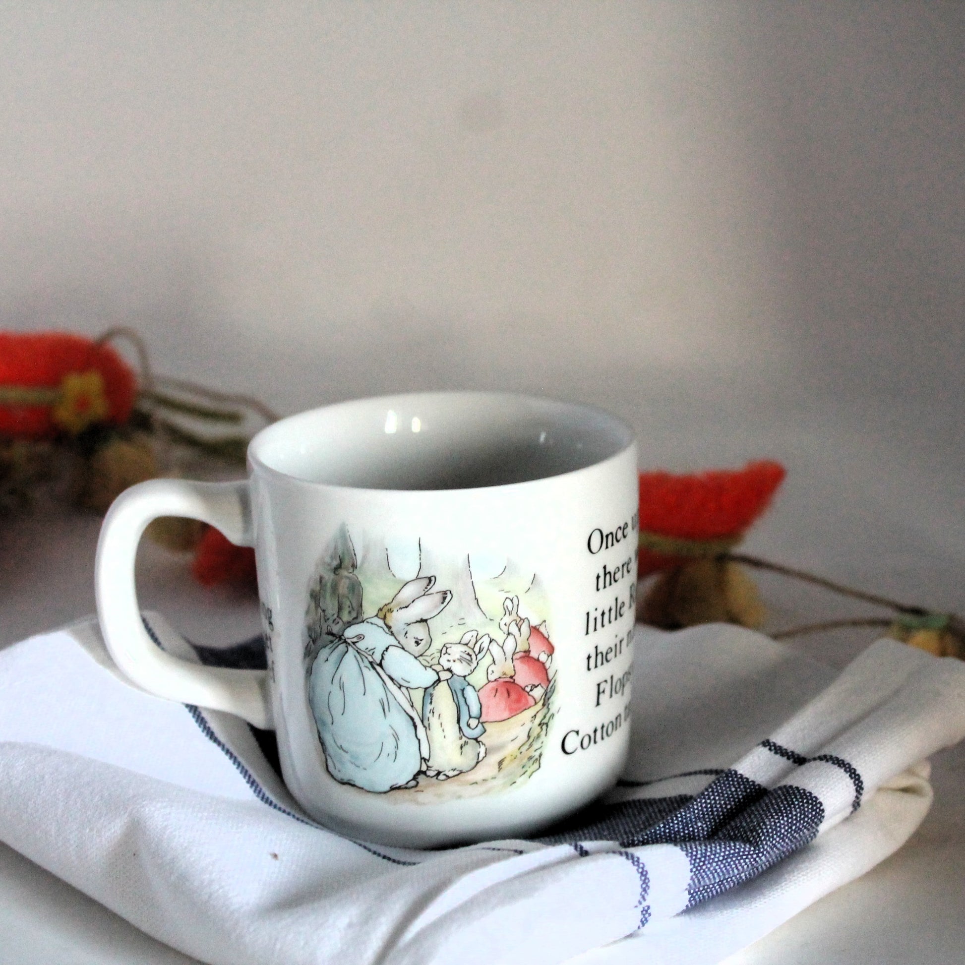 Children mug with Beatrix Potter Peter Rabbit illustration 