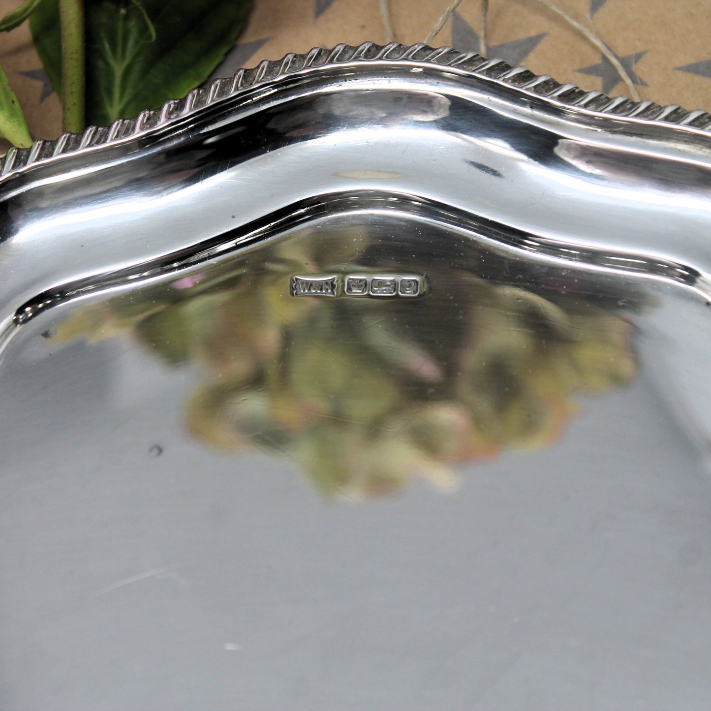 Sterling Silver Georgian Revival Salver by Walker & Hall (Sheffield, 1916)