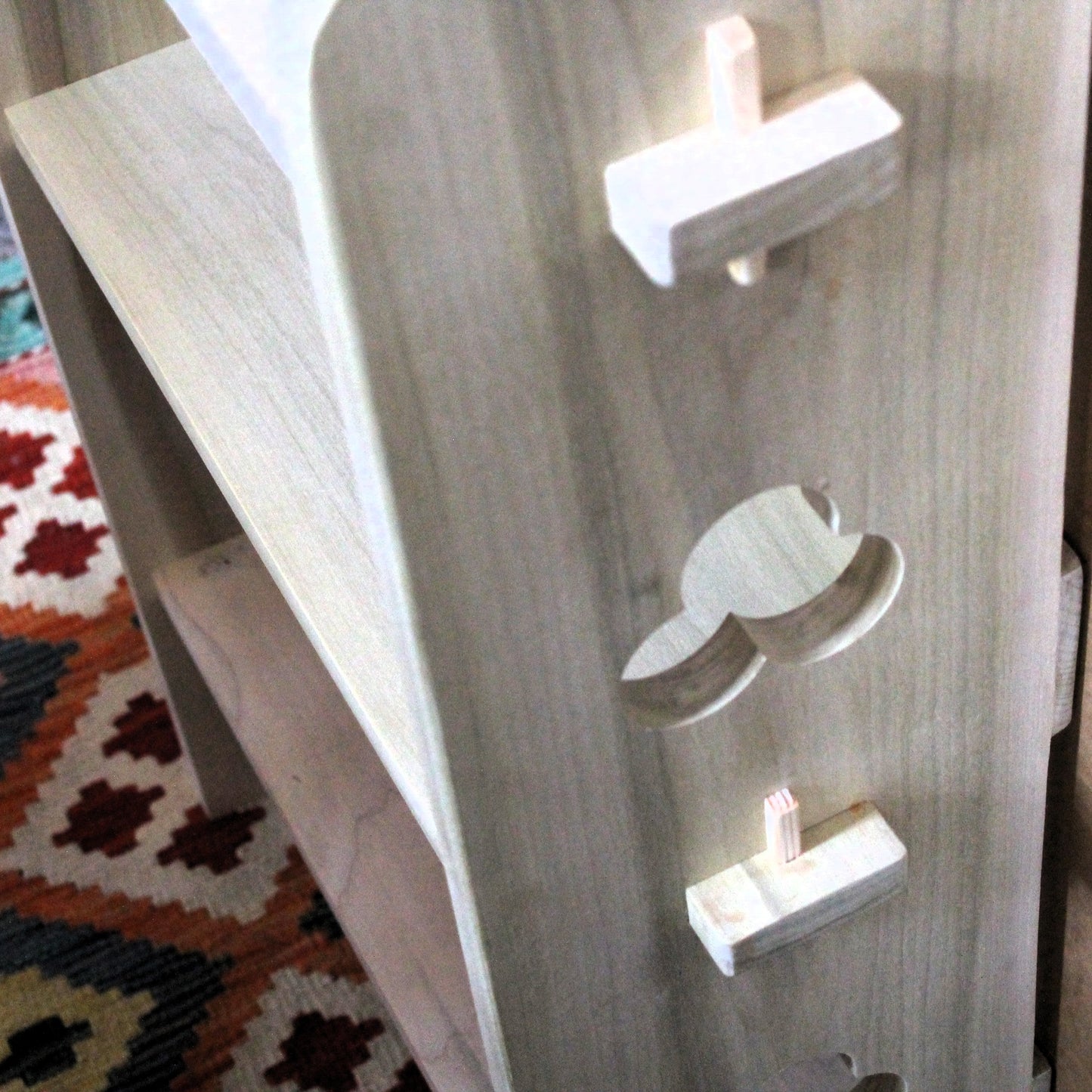 Arthur Three‑Tier Arts & Crafts Bookcase in Traditional Pegged Joinery