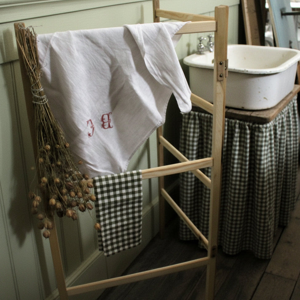 Traditional Wooden Clothes Horse, Handcrafted In Smooth Timber