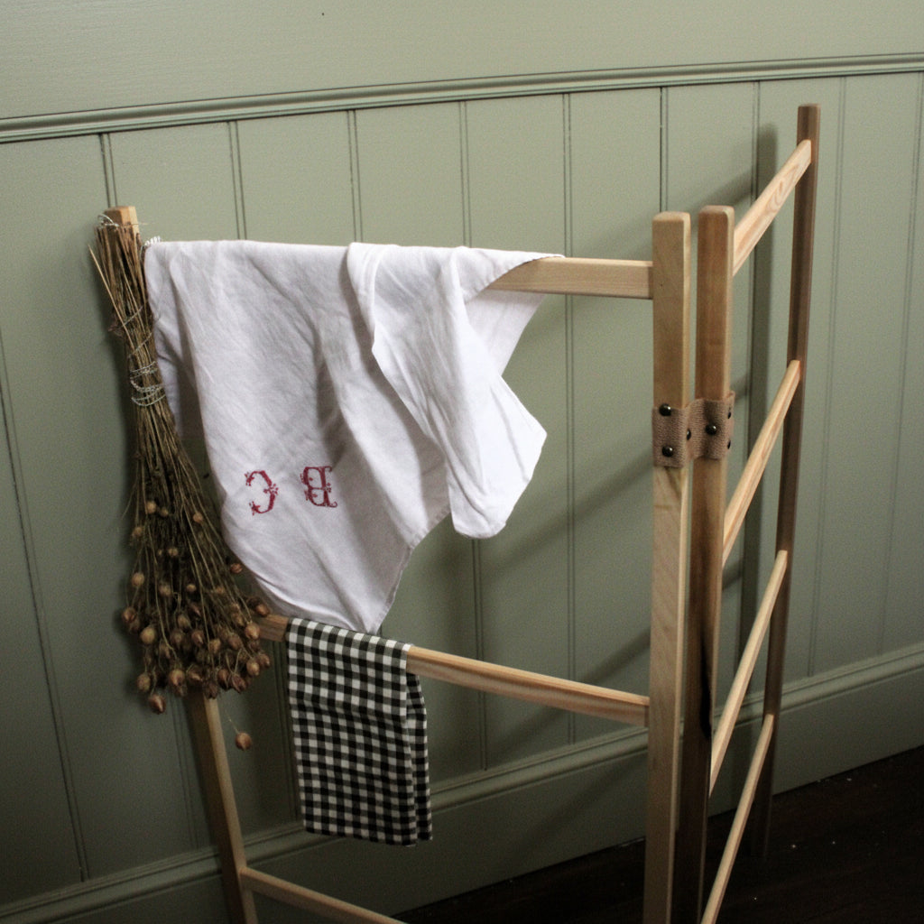 Traditional Wooden Clothes Horse, Handcrafted In Smooth Timber