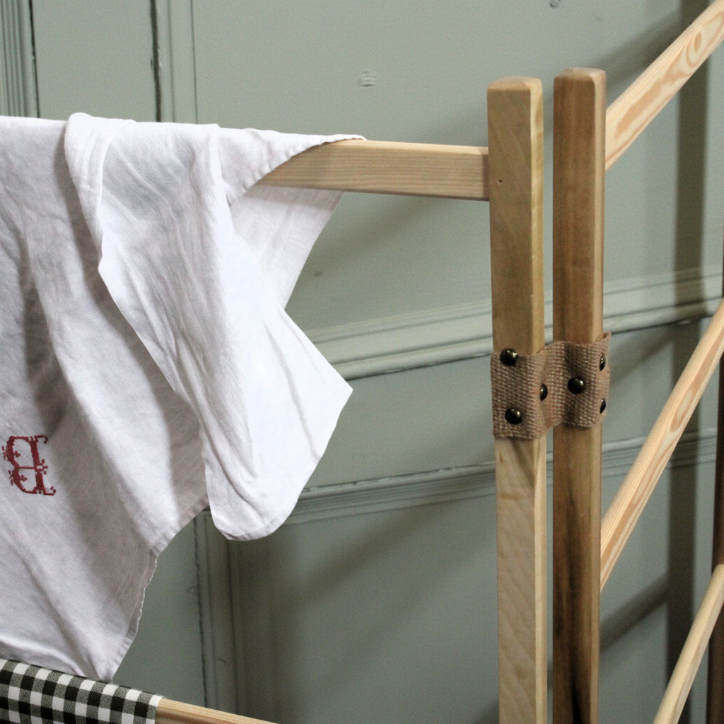 Traditional Wooden Clothes Horse, Handcrafted In Smooth Timber