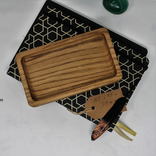 Solid Oak Catchall Trinket Tray