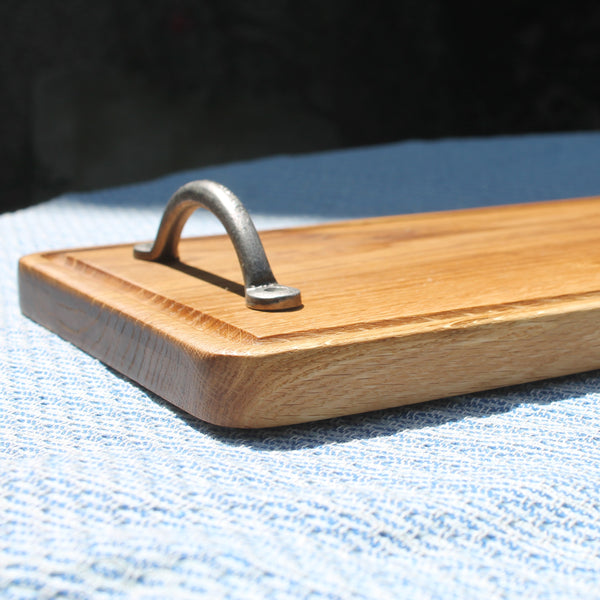 Solid  Oak Charcuterie Serving  Board With Handles