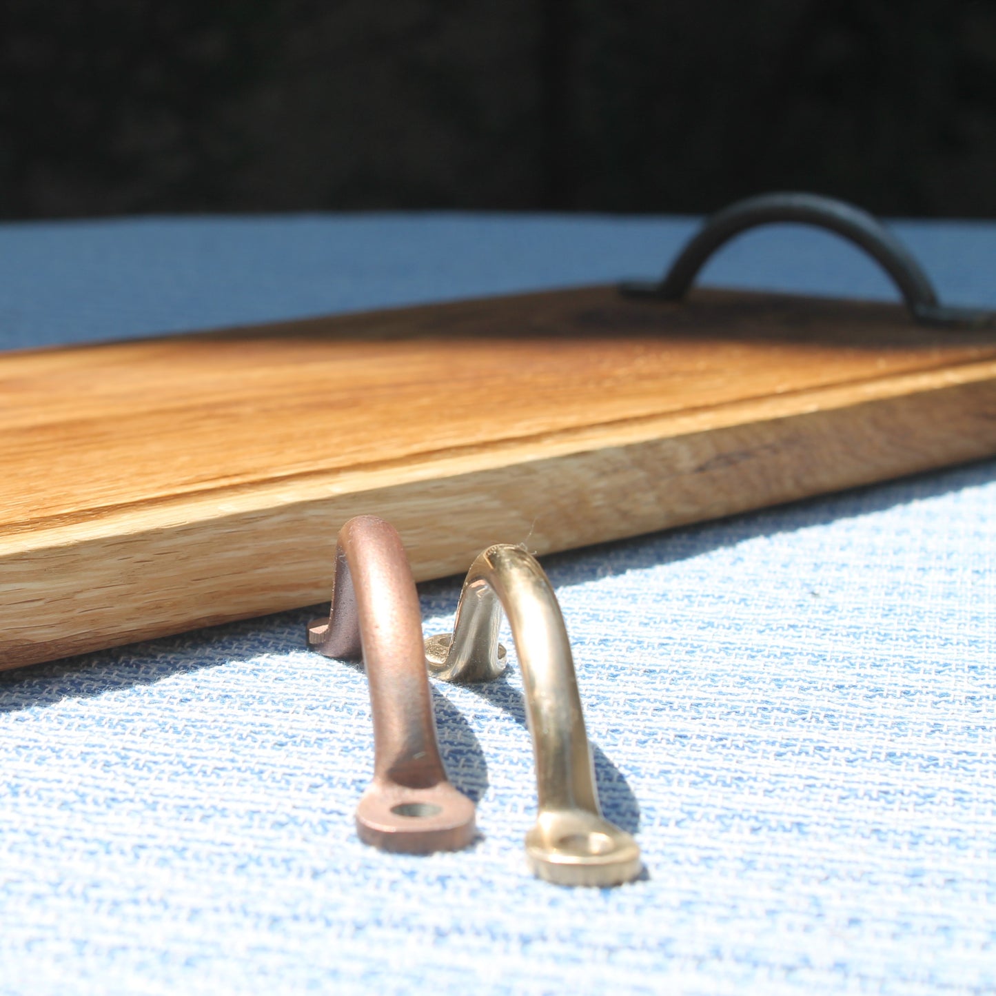 Solid  Oak Charcuterie Serving  Board With Handles