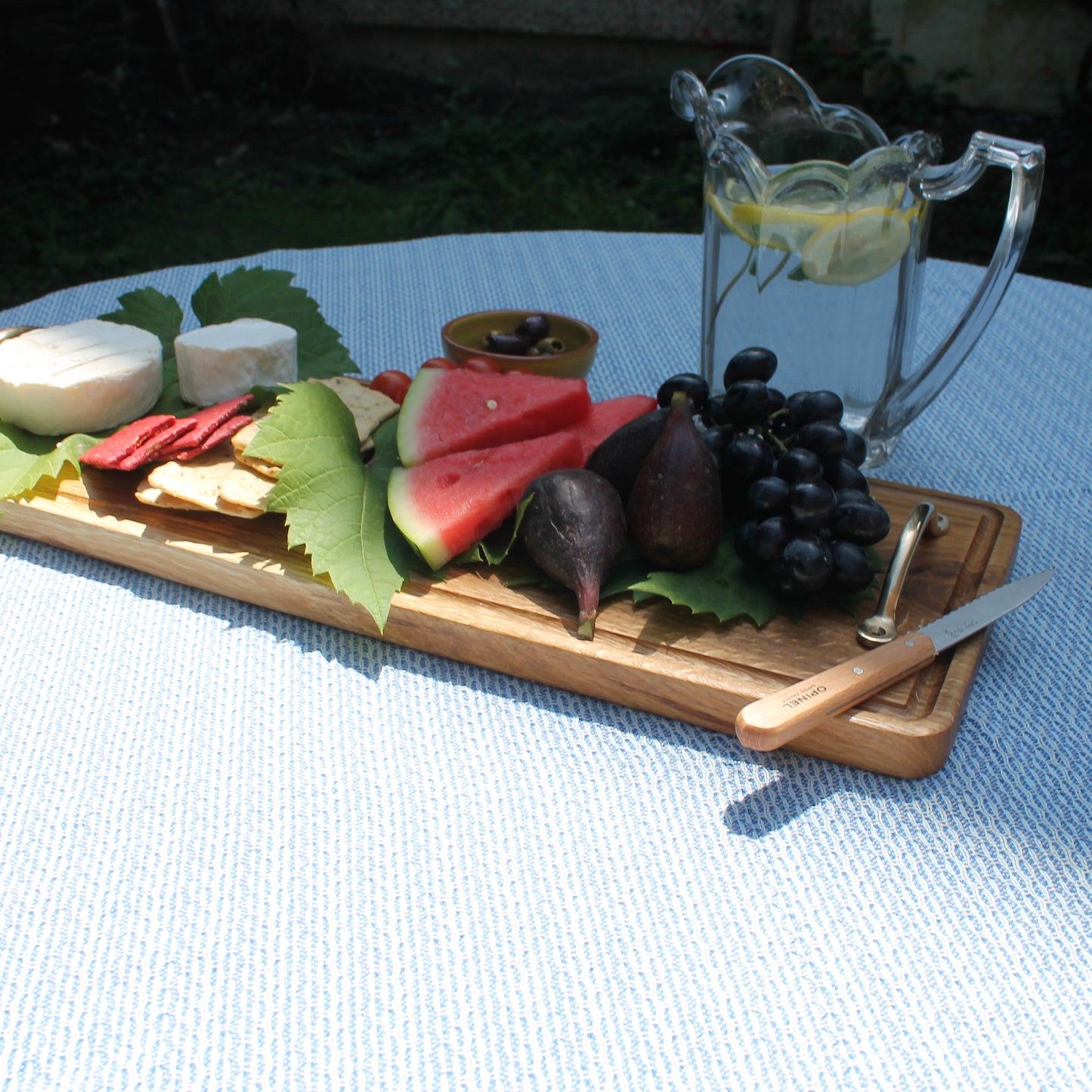 Solid  Oak Charcuterie Serving  Board With Handles