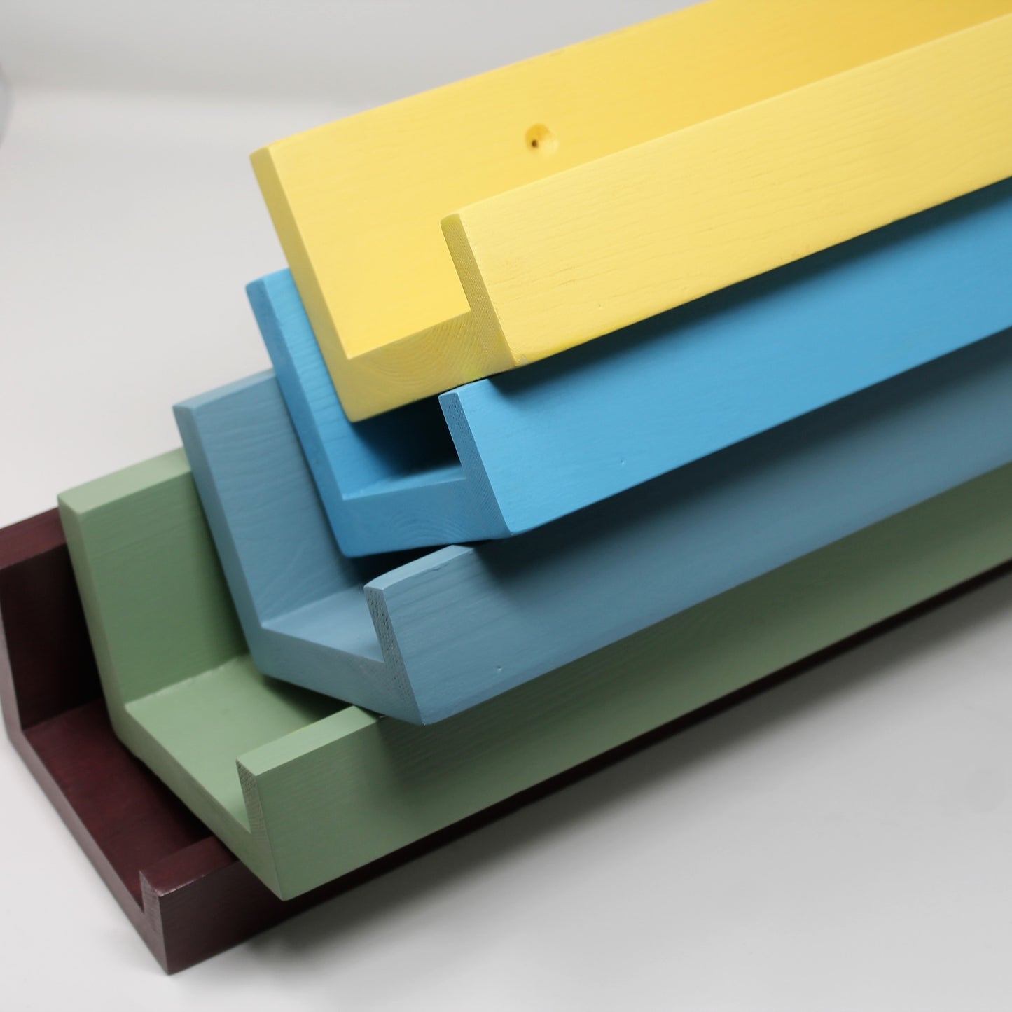 Minimalist Wooden Picture Ledge — Large Floating Shelf for Art, Books & Everyday Beauty