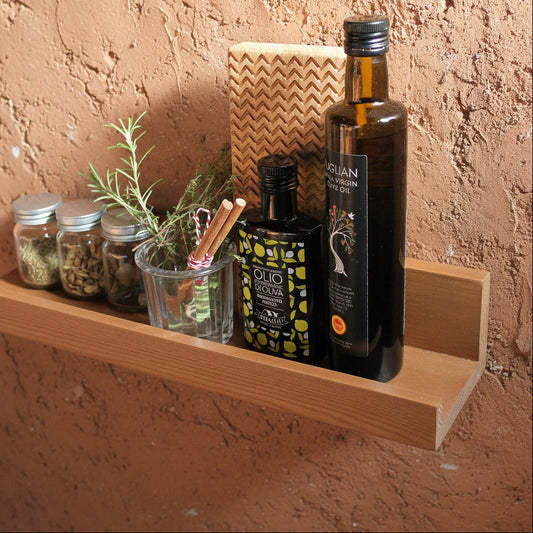 Minimalist Wooden Picture Ledge — Large Floating Shelf for Art, Books & Everyday Beauty