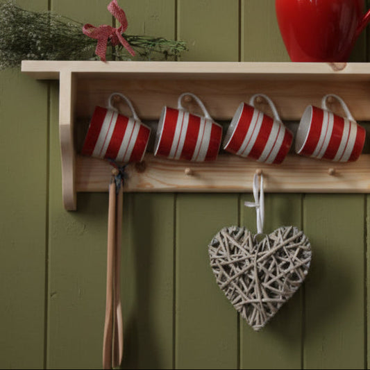 shelf with pegs